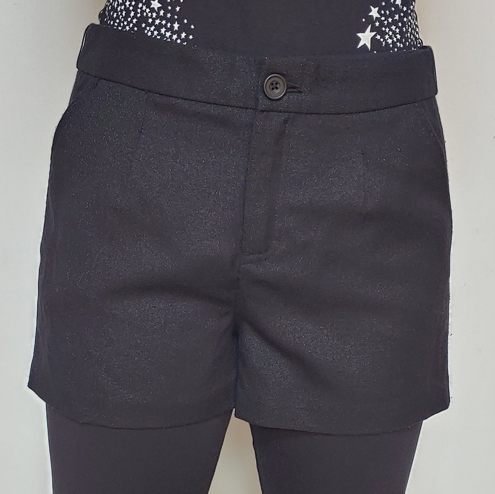 Caddie's black metallic shorts